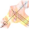 Tambaa Asta di sondaggio in acciaio inossidabile con filo conduttivo, barella speciale per stimolazione per uomo - HB03 (10mm)