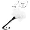 TRQOYTU Piuma Solletico Vera Piuma Sesso Sculacciata Amore Piuma Clitoride Raccolto SM Frusta Erotico Flogger Flirtare Tickler Paddle Gioco Di Ruolo Erotico Giocattoli Sessuali Per Coppie Adulti