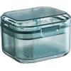DLNXRUIS porta apparecchio denti,porta dentiera Dispositivo ortodontico invisibile a 3 livelli，portatile per porta bite dentale,Basket per protezione dentale (blu, 8 * 7.3 * 5.5cm)