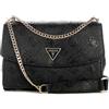 GUESS borsa a tracolla Cresidia II Convertible Xbody Flap Bag Black Logo nero