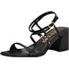 GUESS Galeon, Sandali con Tacco Donna, Nero 001, 41 EU