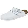 BIRKENSTOCK - Sandali da donna Kay SL, in pelle naturale, sottili, bianco, 38 EU