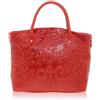 Chicca Borse - Handbag Borsa a Mano da Donna Realizzata in Vera Pelle Made in Italy - 35 x 28 x 11 Cm