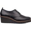 CALLAGHAN Scarpa stringata in pelle con zeppa - 24520, Nero , 38 EU