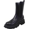 Lumberjack Stivaletto JILIAN Kombat nero, elastici laterali fondo carro e plateau Nero Nero CB001-JILIAN