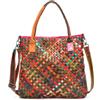 Eysee Borsa a tracolla da donna in pelle bovina borse a tracolla Collage Gradient…, Multicolore 5., Borse con maniglia superiore