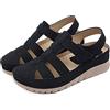 WNRLL Plateau Sandali Donna Pantofole Estive Chiuso Sandali Pantofole Comode in Regolabili Wedges Scarpe,B,36 EU