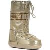 Kefas GRANDBOOT Stivali da Neve Donna - Doposci Outdoor - Scarpe Neve Termiche Impermeabili con Fodera Calda e Suola Antiscivolo - Glitter Oro