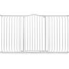 Safetots Cancelletto di Sicurezza Extra Alto con Parte Superiore Incurvata, 161cm - 170cm, Bianco Opaco, Extra Alto con 100cm di Altezza, Montaggio a Pressione per Scale, Barriera di Sicurezza