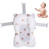 Jorzer Morbido e confortevole cuscino di supporto per il bagnetto del bambino, tappetino antiscivolo regolabile per vasca da bagno, facile da pulire, per neonati e bambini
