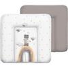 CEBA BABY Materassino avvolgente morbido 75 x 72 cm - Tappetino fasciatoio per documenti solidi Basic, Oeko-Tex Standard 100 - Rainbow Home