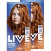 LIVE Schwarzkopf LIVE Intense Colour 077 Caramel Copper (2 x 142 ml), colorazione duratura con siero intensificante, colore permanente per una perfetta copertura dei capelli grigi