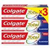 Colgate - Dentifricio totale bianchezza, elimina la placca dentale e le attività sulla superficie dei denti 12 ore di protezione sui denti, lingua, gengive 75 ml lotto 3, (lotto 3)