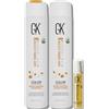 GK HAIR Shampoo e balsamo idratanti Color Protection con olio di argan, senza parabeni e solfati, per capelli danneggiati, crespi, grassi e secchi.