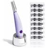 Michael Todd Beauty Sonicsmooth - Rasoio Dermaplaning per viso da donna + sistema di dermaplaning per sopracciglia, per rimuovere la peluria di pesca, 8 settimane di lame per dermaplaning