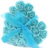 Ancient Wisdom 1x Set of 24 Soap Flower Heart Box - Blue Roses