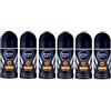 Nivea Men Stress Protect - Roll-on anti-traspirante, confezione da 6 (6 x 50 ml)