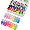 Aizuoni Smalto per Unghie in Gel,Set Manicure con 16 Colori a Tampone - Set Unghie per Principianti | per Principianti, Donne, Uso Domestico, Salone, Festa, Matrimonio, Viaggio,