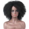 SAISIFEN Parrucca corta soffice afro kinky capelli sintetici Yaki parrucche dritte per donne nere aspetto naturale 20 CM/8 pollici #1B