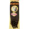 Ser Mulher GODDESS CURL BRAID Extension- Extension per treccine afro Pre-Stretched con ricciolo 70CM, 240GR (6 Light Brown)