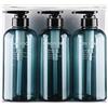 Faguo 3Pcs 500ml Set di Bottiglie vuote Shampoo Gel Doccia Balsamo per Capelli Press Dispenser