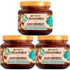 Garnier Ultra Dolce Maschera Cremosa Nutriente per Capelli Secchi o Molto Secchi Hair Remedy Rituale d'Argan con Crema di Mandorla Vegan con Ingredienti 97% di Origine Naturale - 3 Barattoli da 340ml