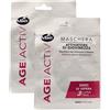 FEI FAN Maschera Age-Activ Viso Monouso In Tessuto ATTIVATORE DI GIOVINEZZA, Pratica Senza Risciacquo. Con Siero Di Vipera 17ml (2 Confezioni)