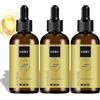 Qixfyze Siero Antirughe Viso Donna Rassodante e Lifting, Siero Rassodante Antirughe Antietà Rassoda La Pelle, Idrata E Idrata L'acqua Tonica For Ridurre Le Linee Sottili(3pack)