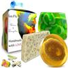 Lu.Flo Saponette Profumate Artigianali - Sapone Solido Corpo e Mani alla Glicerina - Scrub Corpo Esfoliante - 3x100g - Delicato sulla Pelle - Vaniglia, Agrumi, Pompelmo & Сitronella - Set Regalo - Lu.Flo