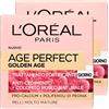 L'Oreal Paris 2x L'Oréal Paris Age Perfect Golden Age Trattamento Crema Viso Giorno Fortificante Anti Cedimento con Polifenoli per Pelli Molto Mature - 2 Barattoli da 50ml