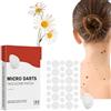 Generico Cerotto professionale Microdarts Tag'gone, trattamento 24 ore per imperfezioni, elimina delicatamente i brufoli, cerotto per la rimozione delle escrescenze cutanee, cerotti Micro Darts (144Pezzo)