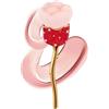 Blueshyhall Pennello per trucco con brillantini con strass, cosmetici grandi, pennelli per il viso, fondotinta per cipria, fard, creme (rosso)