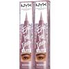 NYX Professional Makeup Eyeliner in Penna Altamente Pigmentato Epic Ink Liner Glitz 03 Shimmer Stitch Waterproof Linee Definite e Precise Punta Flessibile Formula Vegana - Set da 2