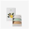 Acca Kappa Set regalo di sapone al muschio bianco, 150 g, mandarino verde, 150 g, legno di sandalo, 150 g
