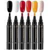 Bpoeee Nail Polish Pens Quick Dry, Gel Nail Polish Pen 3 in 1, Quick Drying Gel Nails Pen Polish Set, 6 Colors Per Set (#4)
