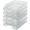 LEITZ 52260302 Plus Standard, Vaschetta Porta Corrispondenza, Formato A4, Colore Trasparente, 1 Pezzo