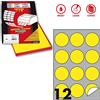MarkIn Etichetta adesiva R/310 giallo fluo 100fg A4 tonda Ø60mm (12et/fg) Markin