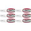 PENTEL Set di 6 correttori liquidi Pentex Pocket ZL103-WF ad alta precisione, 4,2 ml, colore: Bianco