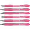 PILOT Set di 6 penne roller inchiostro gel G2 07 punta media neon rosa