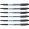 PILOT Set di 6 pennarelli permanenti SCAN EF punta in fibra extra sottile, colore: nero