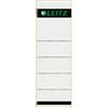 Leitz 1642 - Targhette per raccoglitori standard, autoadesive, corte, larghe (grigio, 30 pezzi)