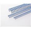 Renz One Pitch Wire binding Elements 2: 1 23 passanti, diametro 12.7 mm, 1/5,1 cm blue, 100 Pezzi