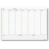 Agendepoint.it Planning Settimanale A3 Senza Data, 30x42 cm, 55 Fogli con Griglia per Appunti, Spiralato