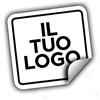 Mr Pubblicità 100 Adesivi, etichette personalizzati - PERSONALIZZALO QUI - Etichette aziendali - logo azienda - Carica logo, immagine, foto - Adesivo negozio, ufficio (Quadrato 5x5 cm)