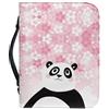 Garronmavis, copertina per Bibbia con disegno di margherita e panda per uomini e donne, custodia per Bibbia con fiori e panda, copertine per Bibbia con arte animale estetica - XL