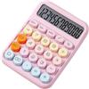 Irfora Calcolatrici,Calcolatrice Meccanica 12 Cifre Ampio Display Lcd Grande Tasto Rotondo Simpatica Calcolatrice Color Caramella Adatta Per Ufficio Scuola Casa Per Bambini Studenti Ragioniere - Viola