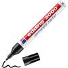 edding 3000 Marcatore Permanente - Nero - Blister 1 pz - Punta Tonda 1,5-3 mm - pennarelli indelebili ad Asciugatura Rapida - Impermeabile, Non sbava - per Cartone, plastica, Legno, Metallo, Tessuto