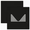 Briefumschläge24Plus 50 buste quadrate, colore: nero, 15 x 15 cm, 150 x 150 mm, con linguetta triangolare autoadesiva, monocromatiche, si chiudono senza doverle inumidire