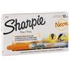 Sharpie 1878457 Neon fine Point marcatore permanente, Neon Orange, by Sharpie