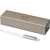 ParkerBrand.com Parker Jotter - Penna a sfera (12,9 x 0,85 cm) (Bianco/Argento)
